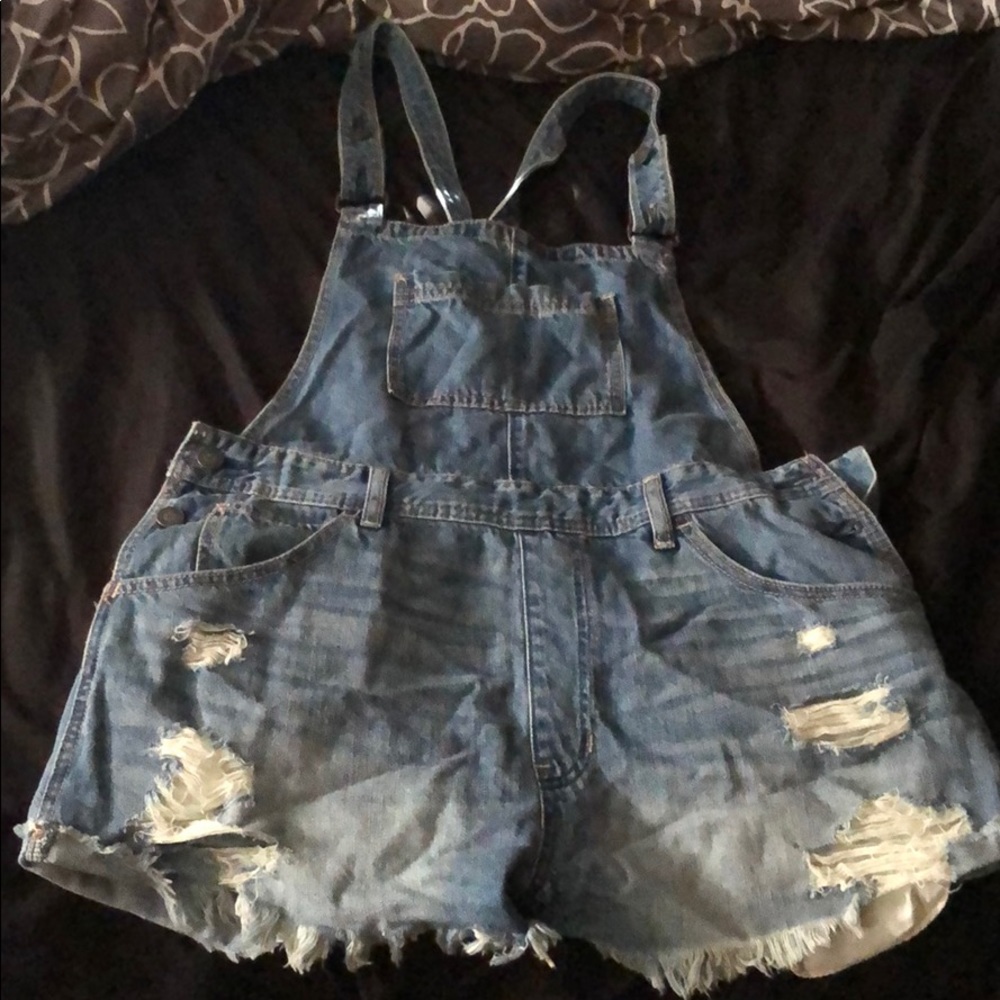 Hollister Denim overalls
